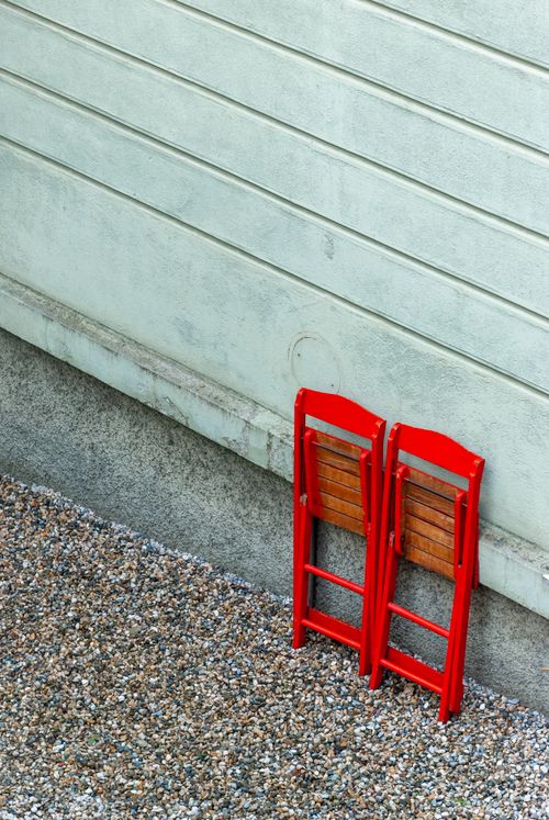 Free stock photo of chairs, red chairs Stock Photo