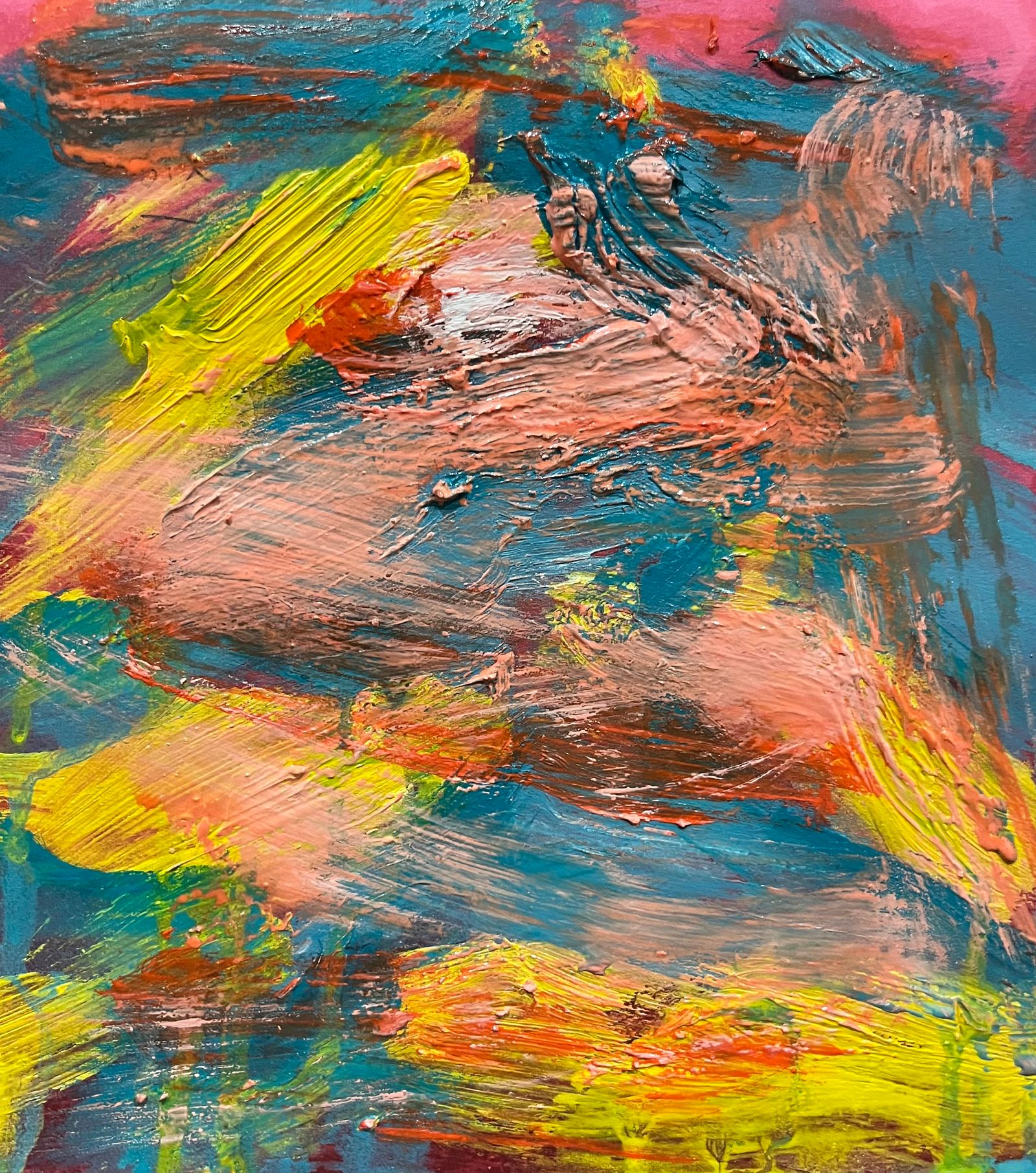 Dynamic Expressionism Dynamic Abstract Expressionist Artwork with Bold Colors · Free Stock Photo