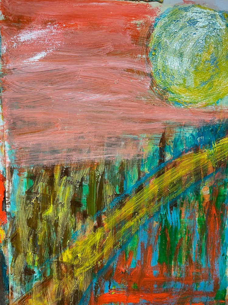 Close-up Of An Abstract Painting 