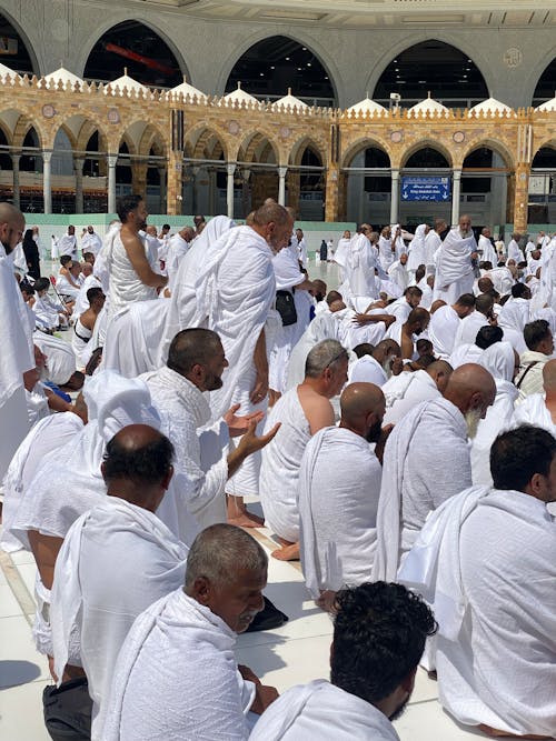 A Crowd Praying at Kaaba, Mecca, Saudi Arabia 