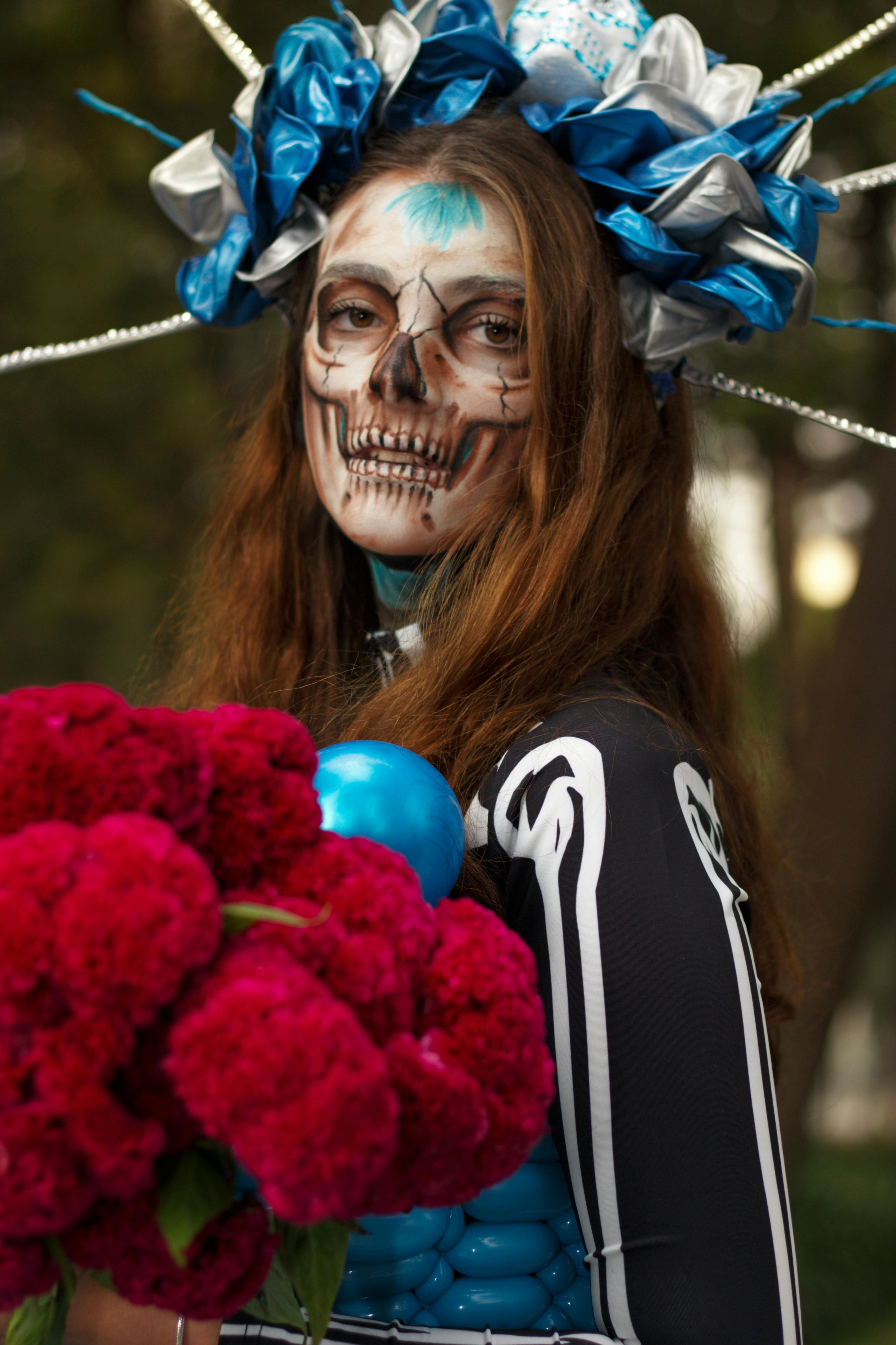 Calavera Catrina Costume and Makeup for the Day of the Dead Free