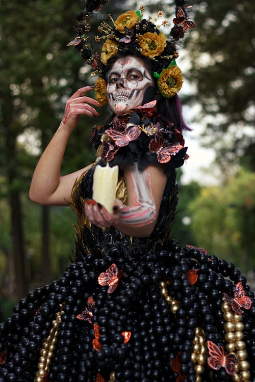 Imagine de stoc gratuită din catrina, coroniță de flori, costum