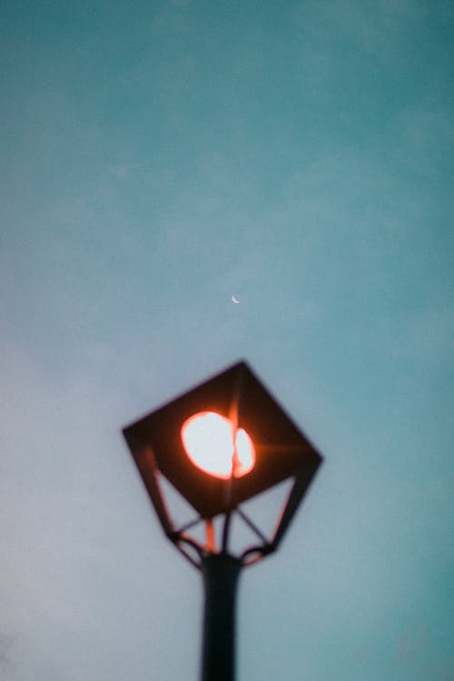 คลังภาพถ่ายฟรี ของ จันทรา, ตอนเย็น, ท้องฟ้า