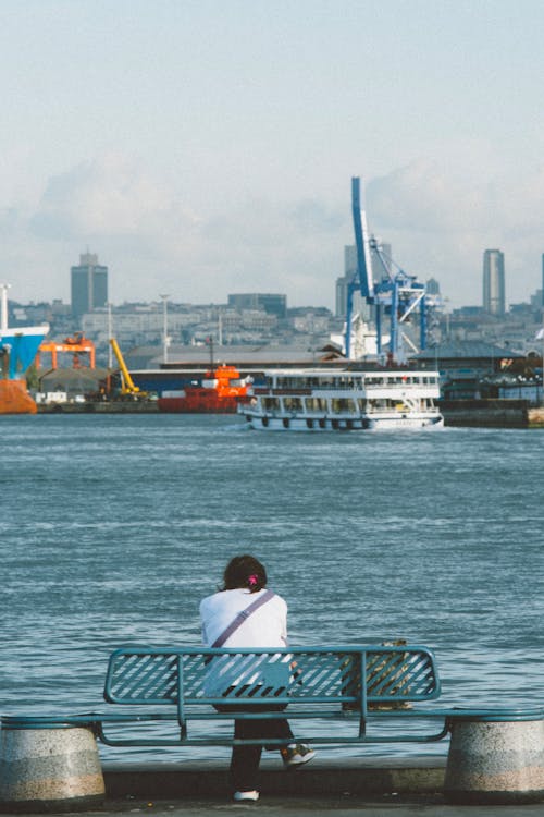 คลังภาพถ่ายฟรี ของ การพักผ่อน, ท่าเรือ, นั่ง