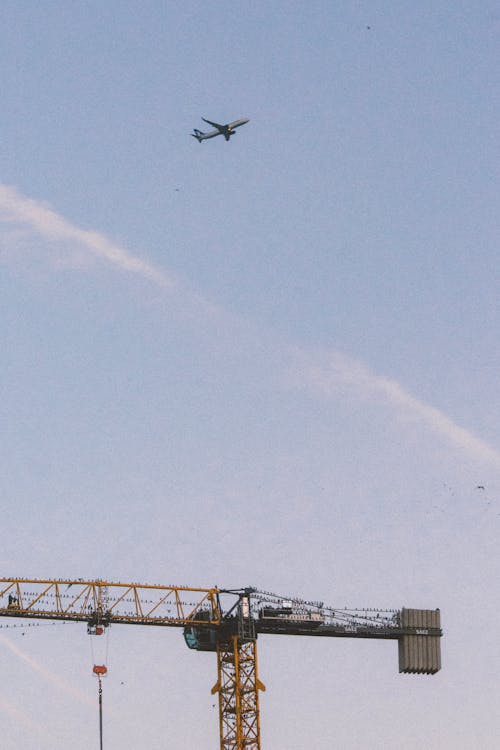 Бесплатное стоковое фото с Авиация, вертикальный выстрел, журавль