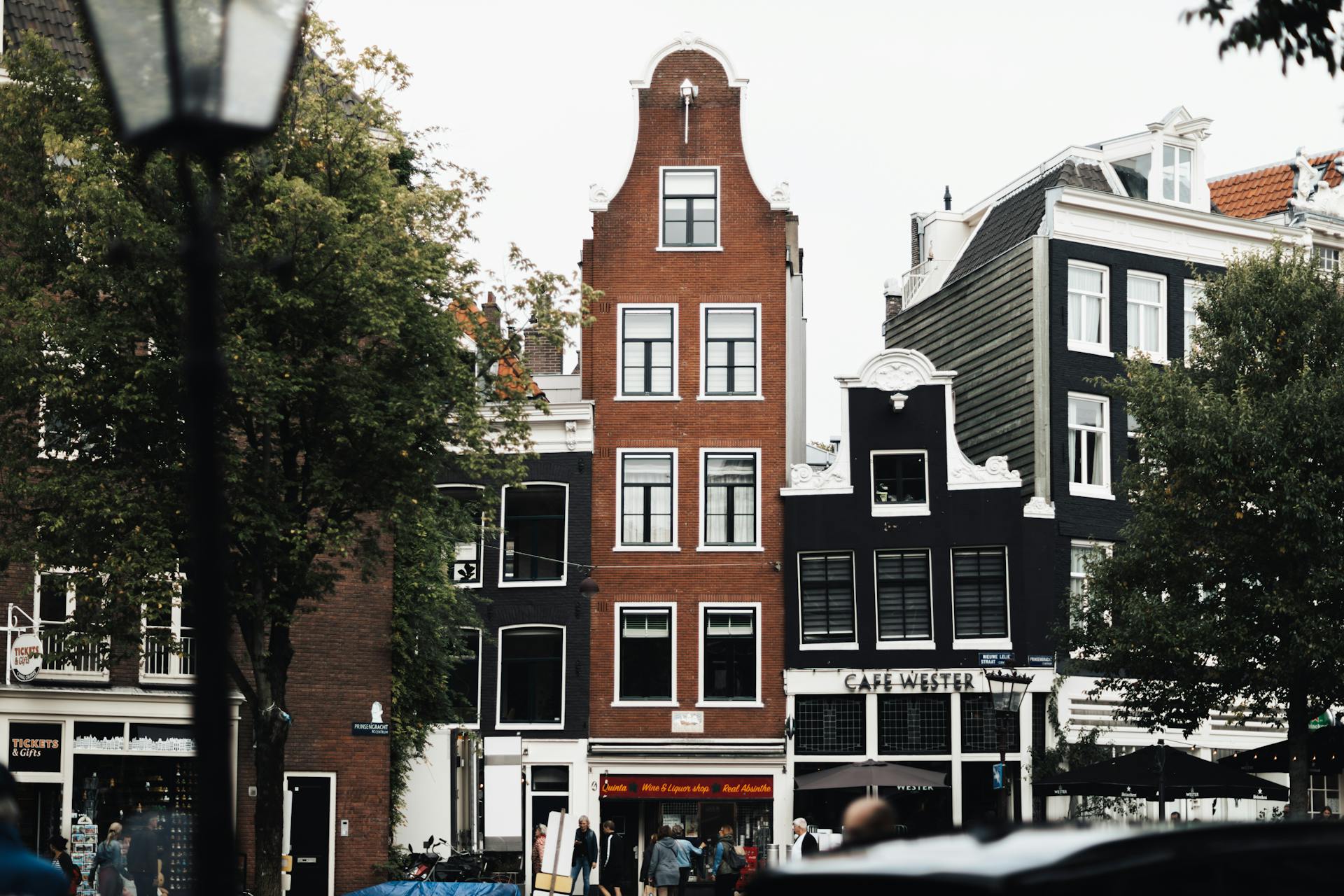 Facade of Buildings in Amsterdam, the Netherlands