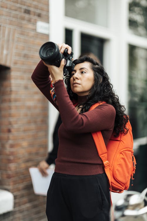 Imagine de stoc gratuită din aparat de fotografiat, face fotografii, femeie