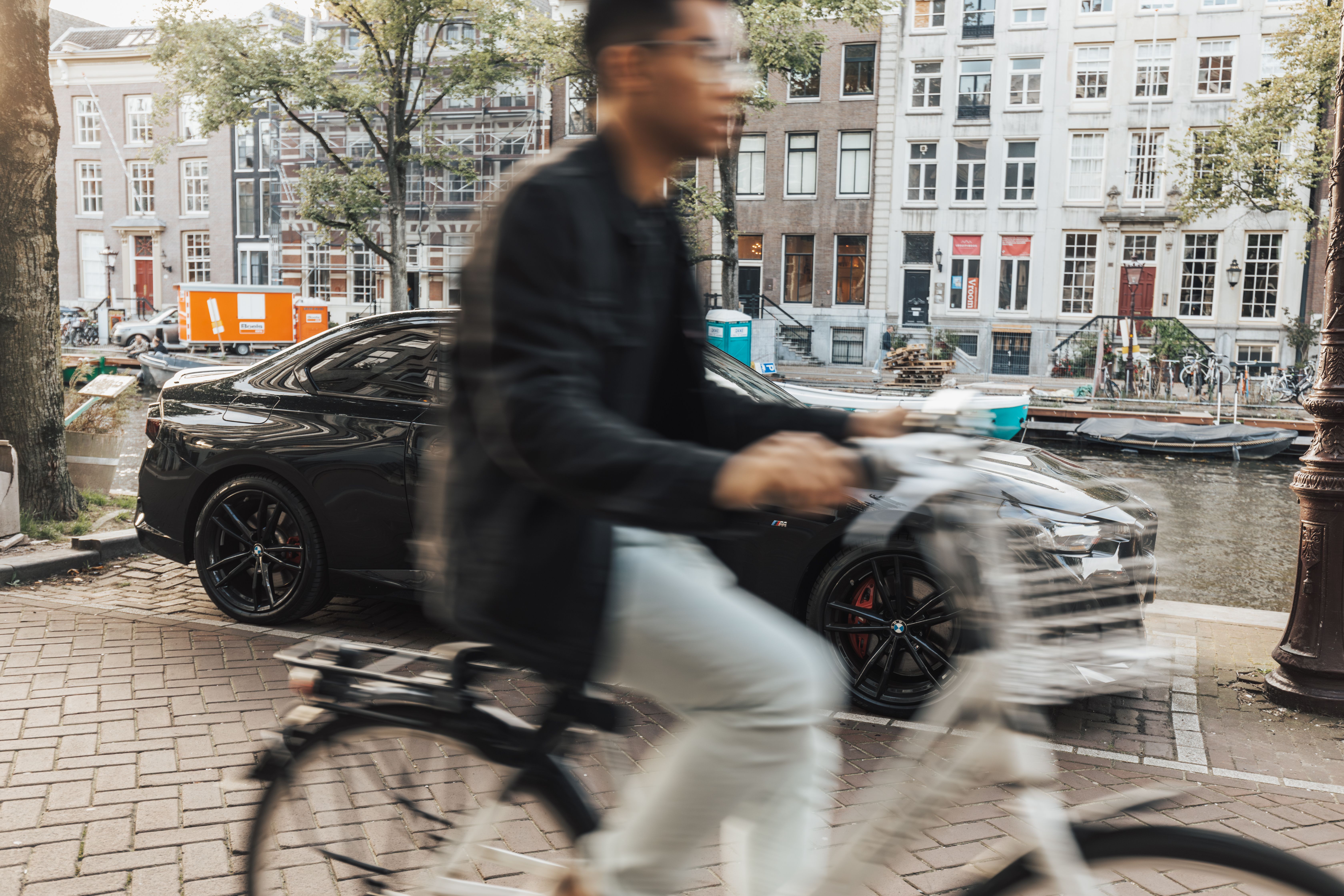 Fietsen in stadsmilieu