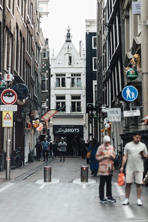 Foto d'estoc gratuïta de amsterdam, carrer, carrers de la ciutat