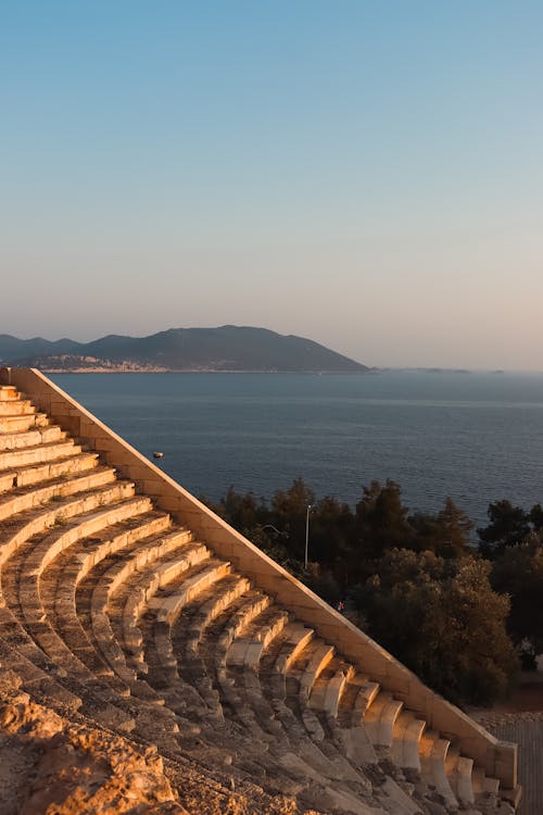 Ancient Theater on Sea Coast