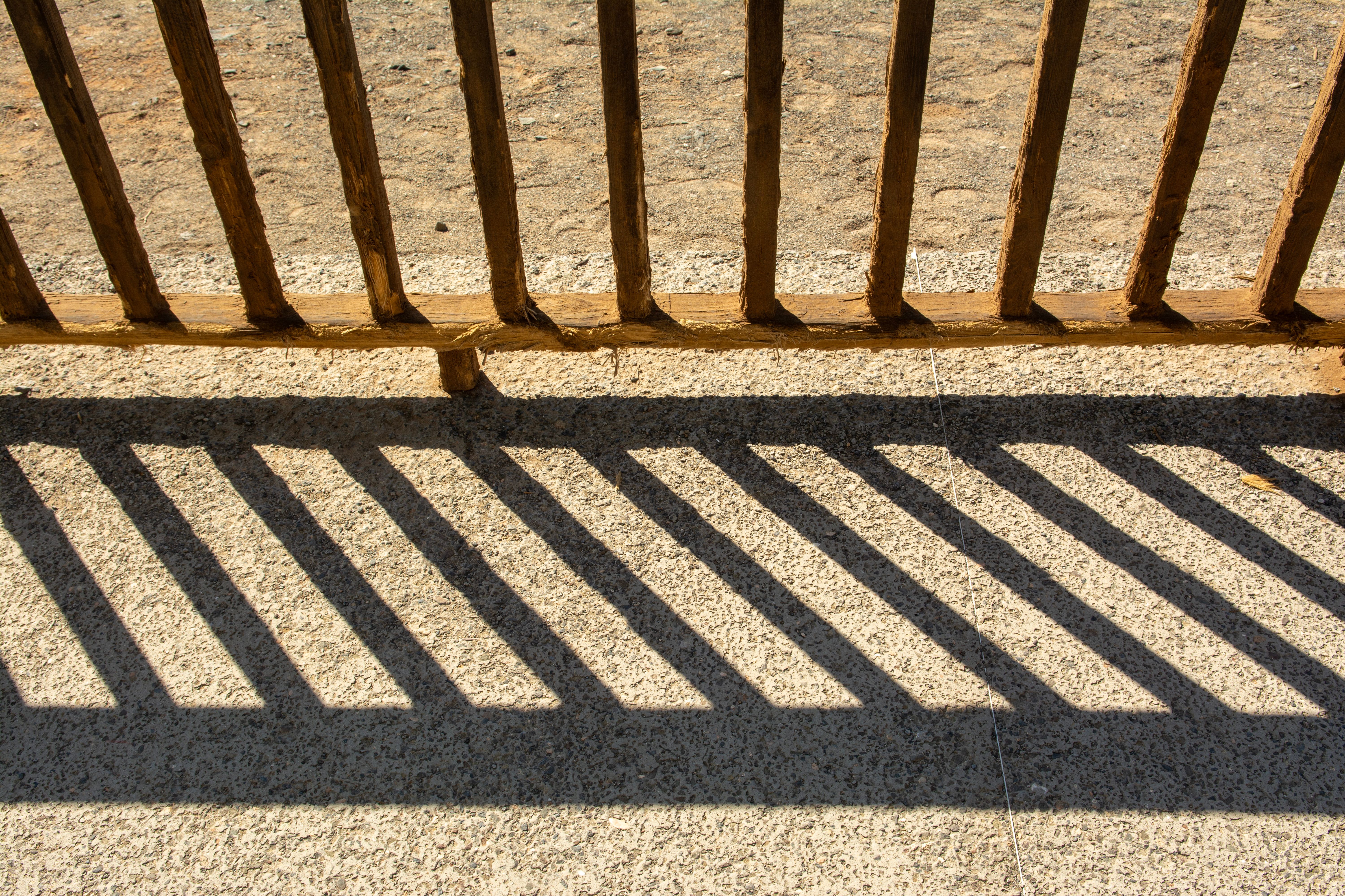 Fence and Decking Painting in Crook Log — careful masking before painting begins