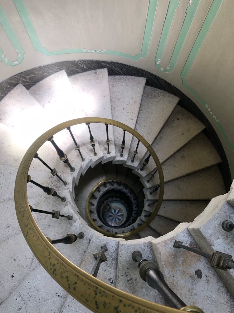 Circular Stairs In A Building 