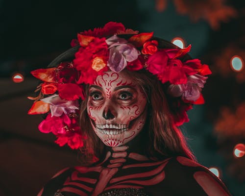 Free Portrait of Catrina at Night Stock Photo