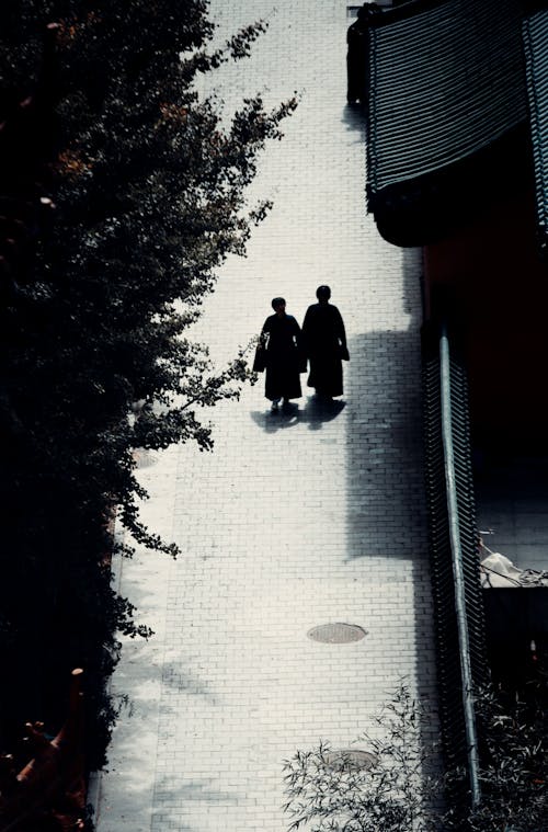 People on Sidewalk