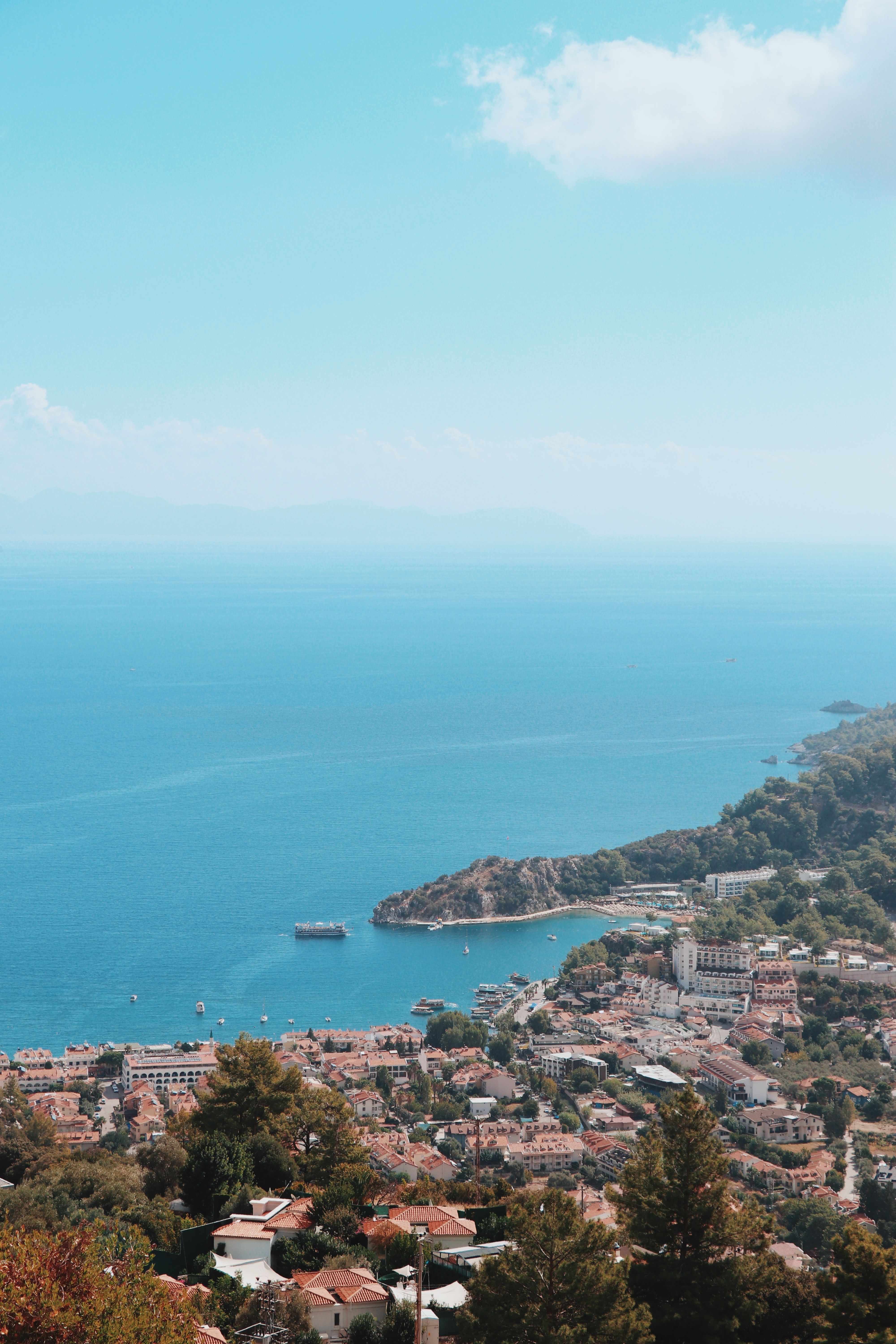 View of Coastline from Turunc, Turkey · Free Stock Photo