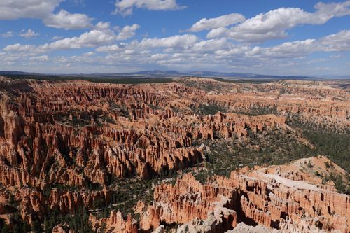 Free Stunning aerial view of hoodoo formations in Bryce Canyon National Park, Utah, USA. Stock Photo