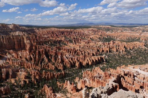 Free A breathtaking aerial view of Bryce Canyon's iconic hoodoos at Bryce Canyon National Park, Utah. Stock Photo