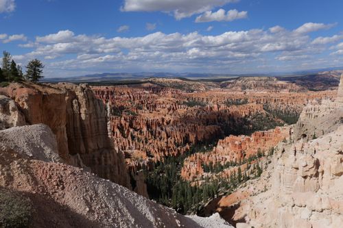 Free Breathtaking view of Bryce Canyon's unique rock formations under a bright blue sky. Stock Photo
