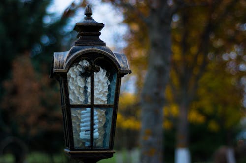 Free stock photo of city park, evening, lamp