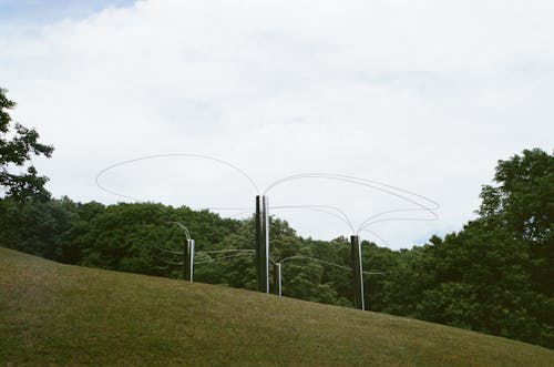 Modern Sculpture in Sapporo Art Forest in Japan