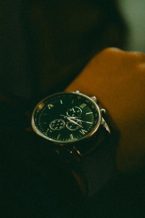 Wristwatch on Man Hand