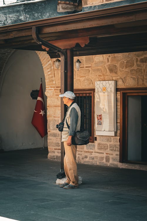 人, 土耳其的旗幟, 垂直拍攝 的 免費圖庫相片