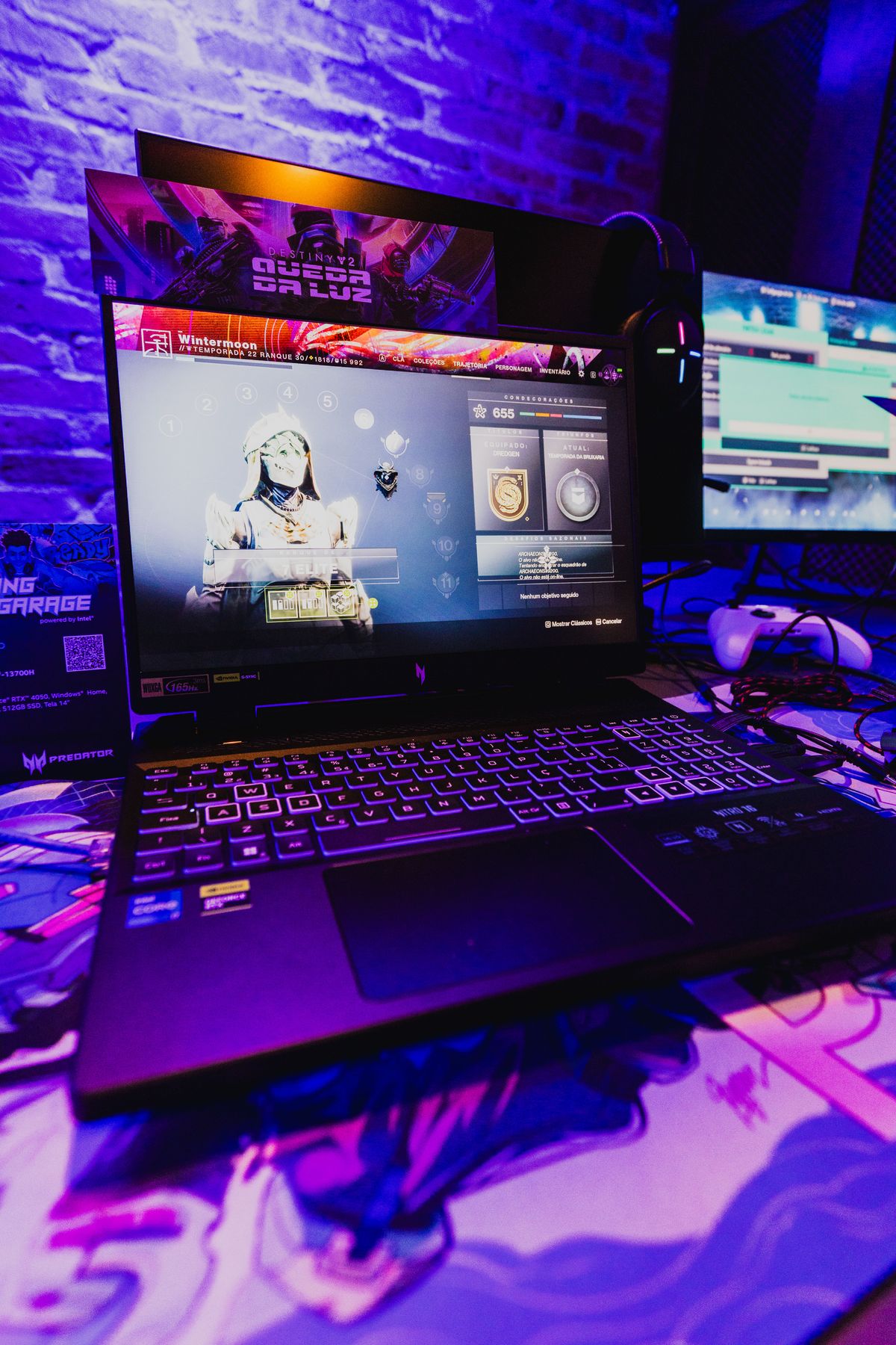 Portátil gamer de alto rendimiento con iluminación RGB