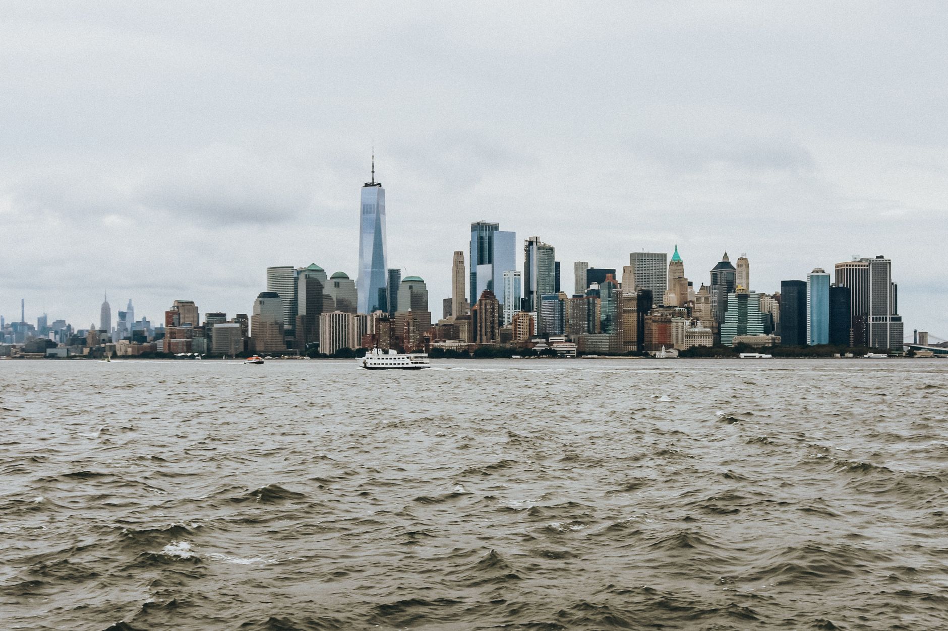 Breathtaking view of New York City's skyline featuring iconic skyscrapers and urban architecture.