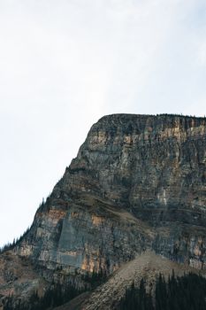 Majestic mountain peak in Banff National Park, capturing rugged beauty and natural wonder.