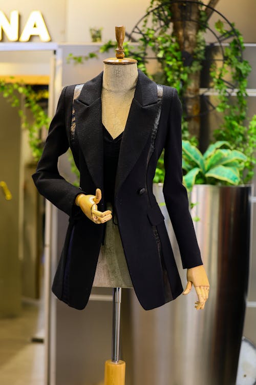 Black Jacket in Clothing Store