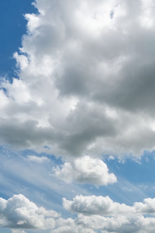Free Majestic cumulus clouds fill the sky over Penrith, offering a stunning view of the weather dynamics. Stock Photo