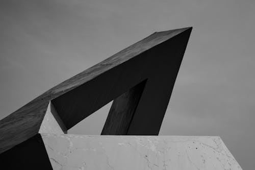 Triangular Wall Corner in Black and White