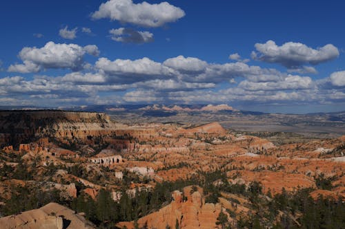 Gratis lagerfoto af baggrund, Bryce canyon, droneoptagelse