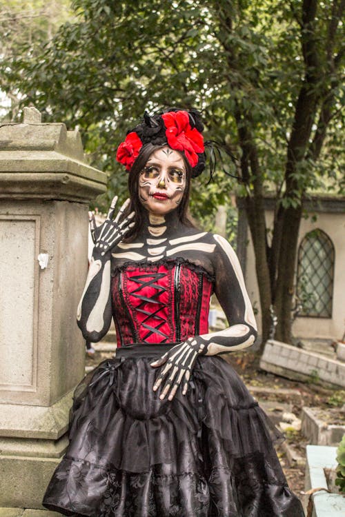 คลังภาพถ่ายฟรี ของ catrina, dia de los muertos, การยืน