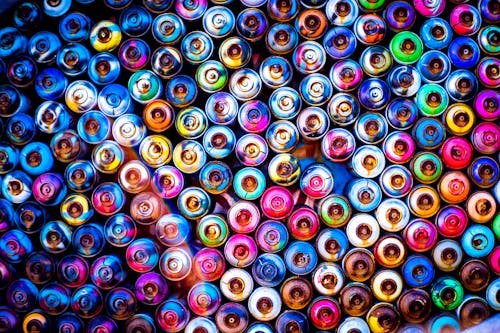 Free Spray Paint Cans Stock Photo