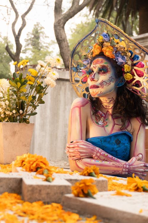 Kostenloses Stock Foto zu catrina, dia de muertos, frau