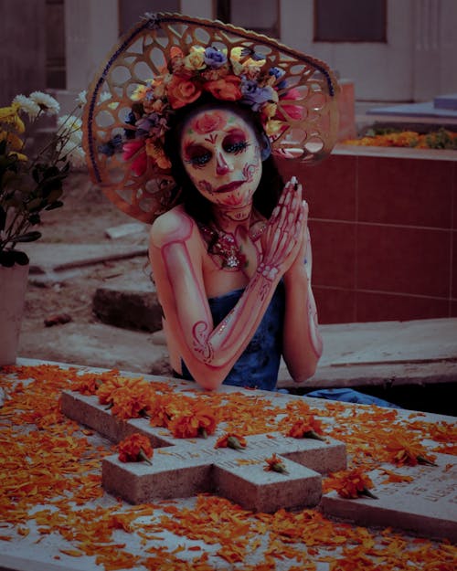 cadılar bayramı, catrina, dia de los muertos içeren Ücretsiz stok fotoğraf