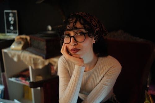 Portrait of a Woman in Eyeglasses 
