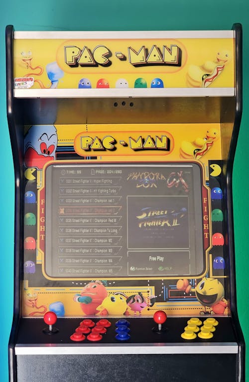 Δωρεάν στοκ φωτογραφιών με arcade μηχανή, pac άνθρωπος, άθλημα