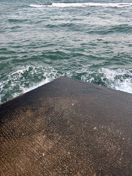 Edge of a Concrete Platform and the Sea