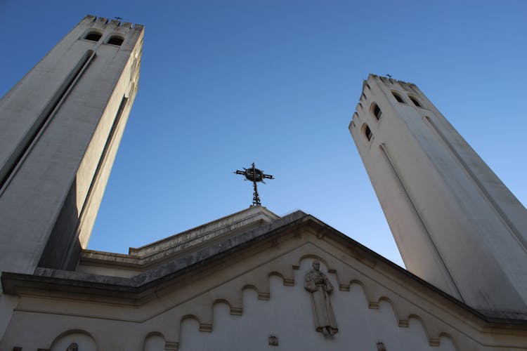 Towers Of Church Of Saint John Of God In Lisbon