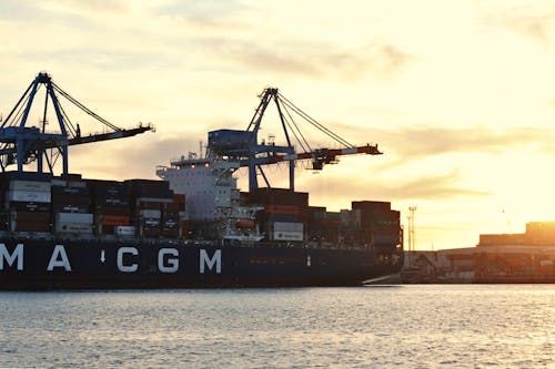 Gratis stockfoto met aanmeerplaats, containerschip, containerterminal