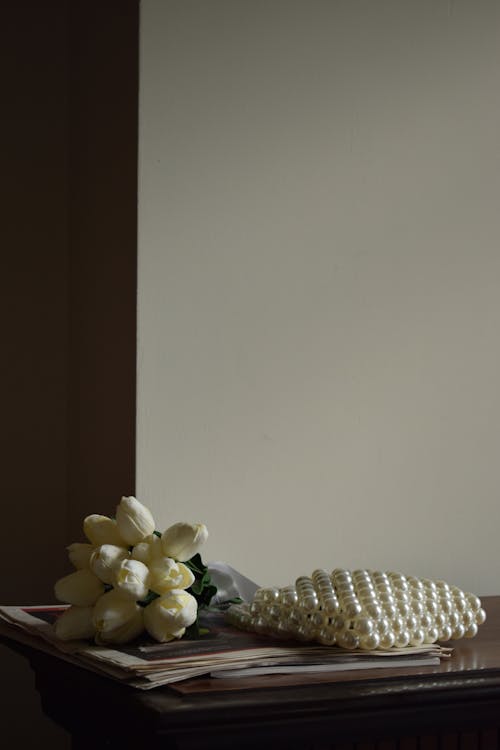 Bouquet of Tulips on a Cabinet