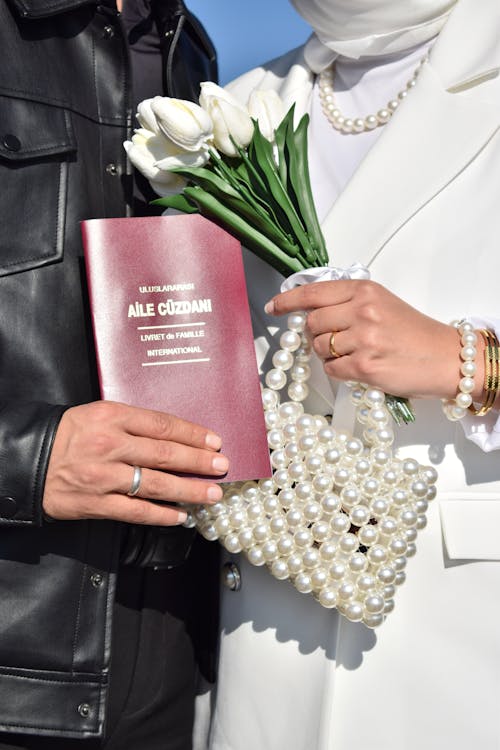 Couple on a Wedding Ceremony 