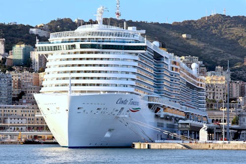 Costa Toscana Cruise Ship in Town