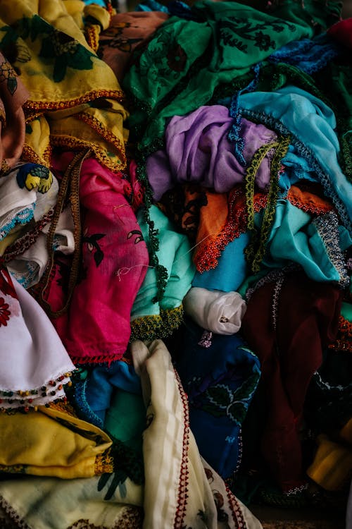 Close up of Colorful Cloths