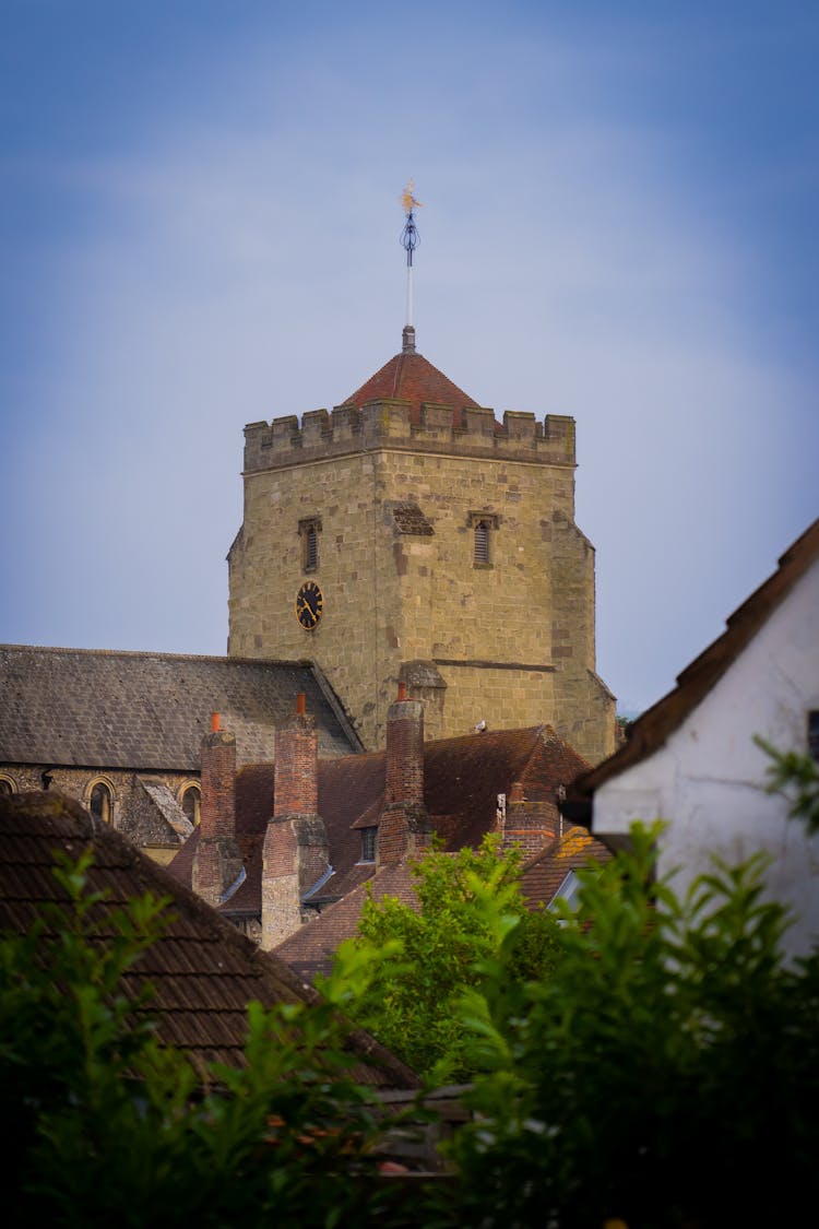 Medieval Tower In Town