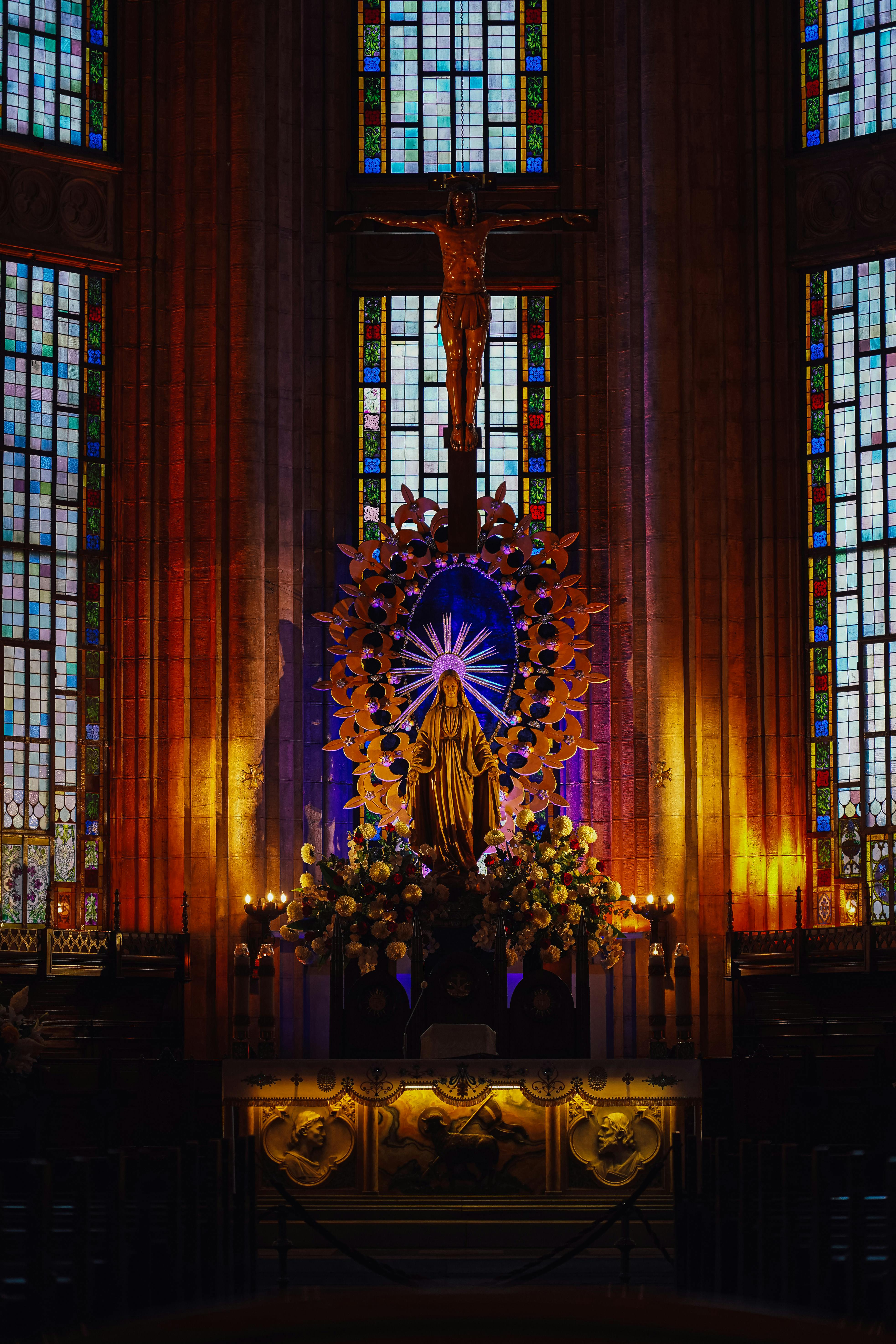 Catholic church altar — where feast days are celebrated in the liturgy