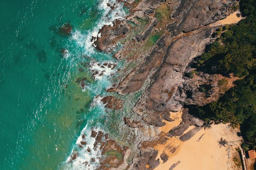 Birds Eye View of Seashore