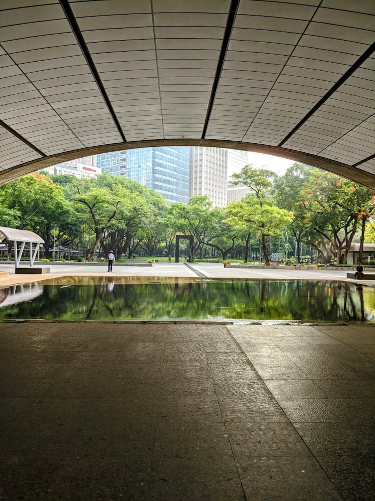 Ayala Triangle Gardens In Makati, Metro Manila, Philippines